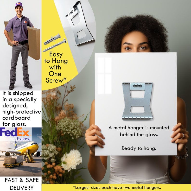 Hippie Lion Wall Art Decor, Colorful Animal Portrait, Tempered Glass