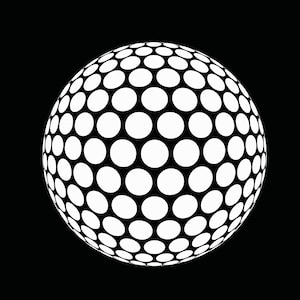 Sphère futuriste Design SVG, art circulaire 3D illusion d'optique, modèle de pochoir illusion d'optique sphère, psychédélique visuel, pop art 3D