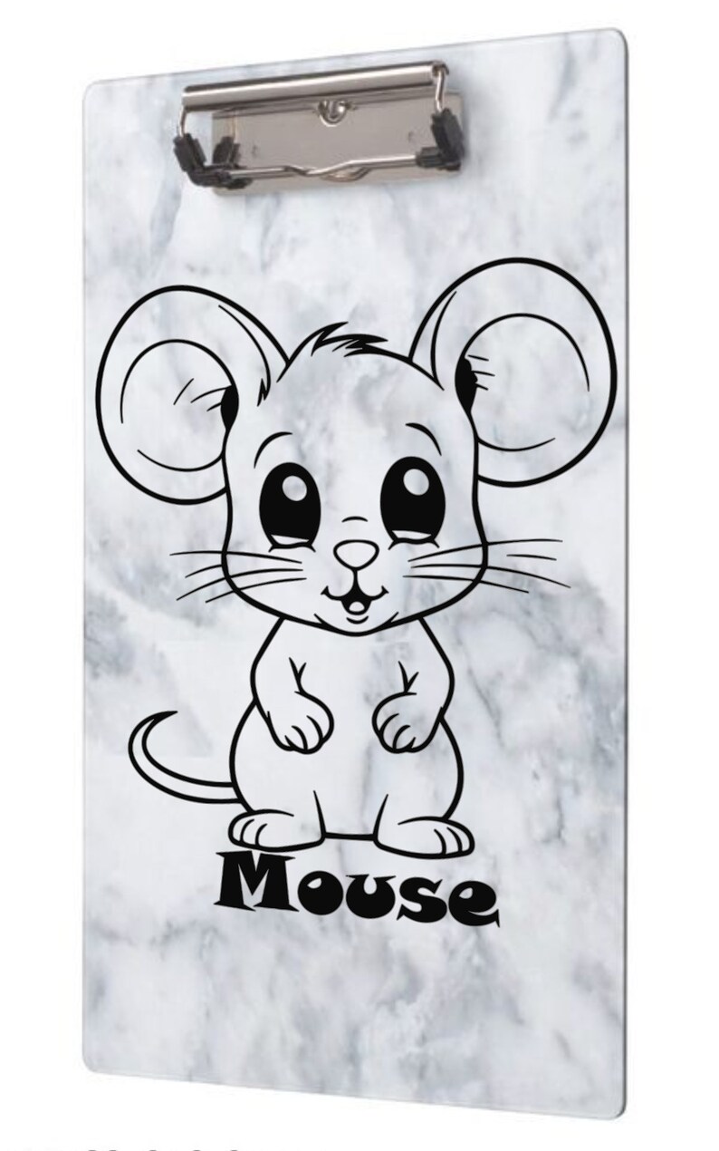 Cute Mouse SVG – Doodle Pet Animal Clipart, Kids Coloring Page (cricut ...