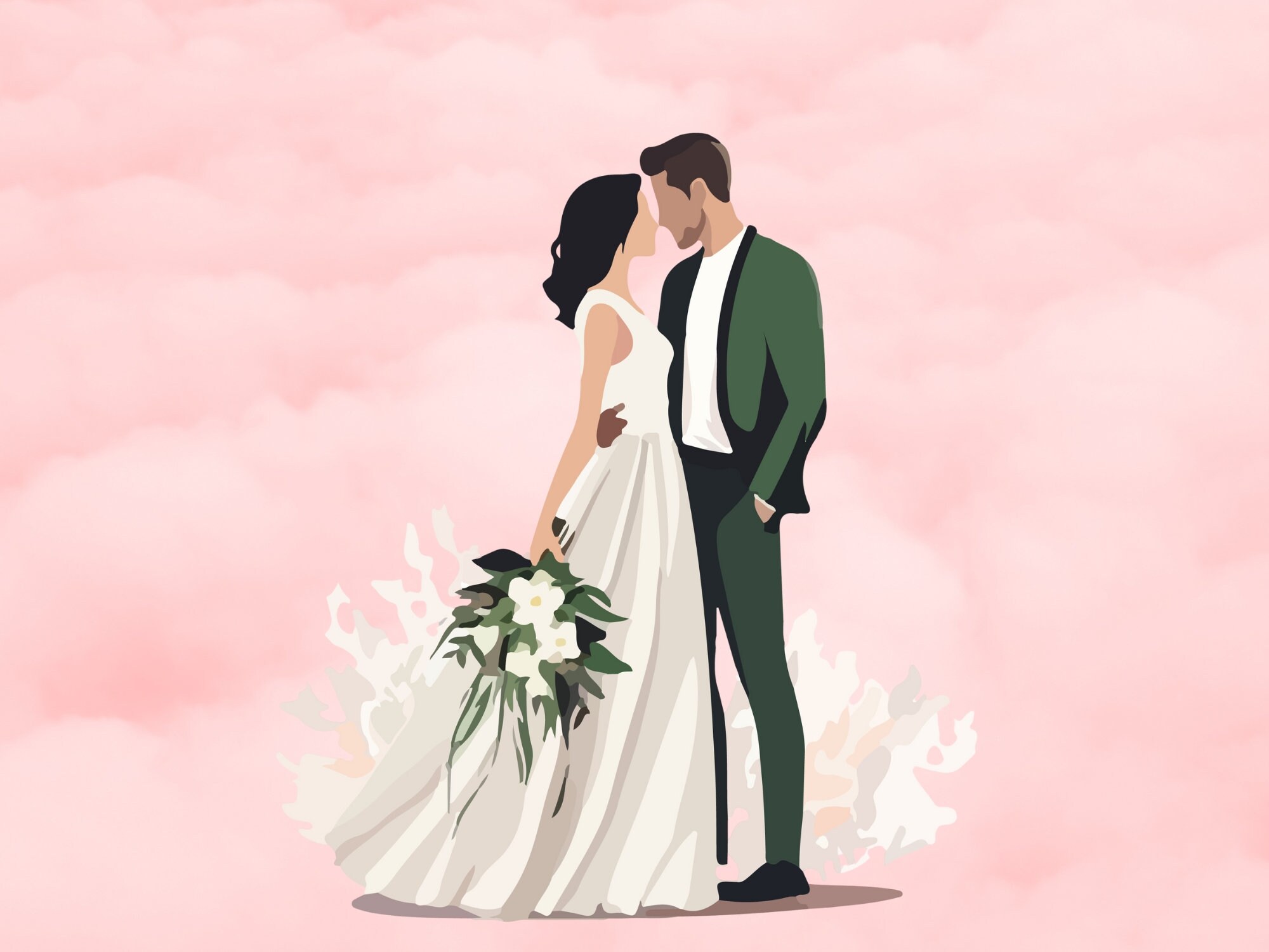 Bride Groom Clipart Wedding Clipart Bridal Shower Gift Wedding Gift