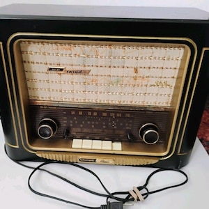 真空管ラジオ ブラウン レトロデザイン Vintage braun radio - Etsy 日本