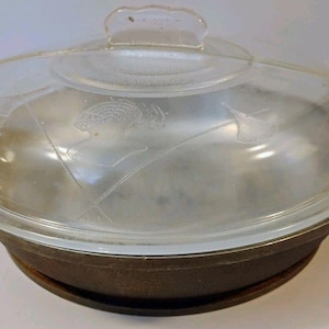 Vintage Guardian Service 12" Round 3 Quart Cast Aluminum Dutch Oven Pot With Lid