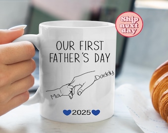 Personalized First Father's Day Mug: New Dad Gift