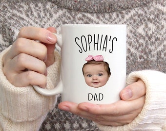 Custom Baby Photo Mug: New Dad Gift, Father's Day Mug