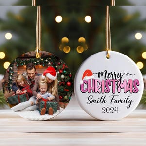 Family Christmas Ornament, Custom Photo Family Ornament, Personalized Christmas Family Ornament, Christmas Ornament Bundle, Christmas 2024