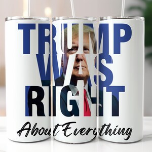 Trump 2024 Tumbler: Conservative Gift, 20oz Insulated Cup