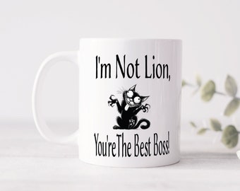 Taza personalizada para jefe: regalo cómico sarcástico para un compañero de trabajo