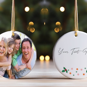 Custom Photo Christmas Ornament: Personalized Family Keepsake
