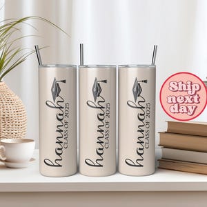 Graduation Tumbler, Senior 2025 Tumbler, Graduation Gift, Class Of 2025 Senior, Senior Night Gifts, Personalized Senior Cups, Custom Tumbler
