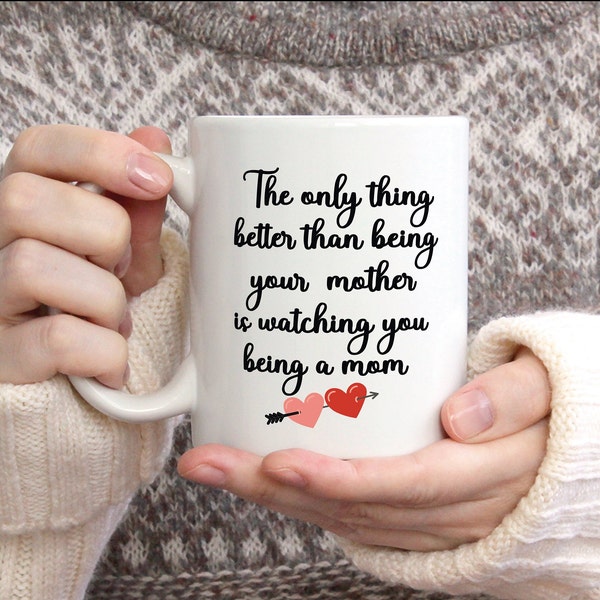 Personalized Mothers Day Mug, Gift for Daugter from Mom Mug, Daughter Mothers Day Gift Mug, Birthday Gift from Mother, New Mom Gift Mug