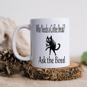Personalized Boss Coffee Mug: Sarcastic Comic Gift