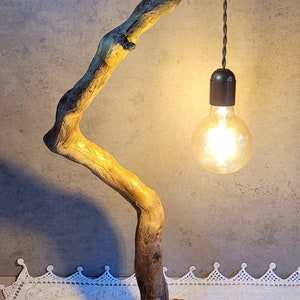 Lampada legno rustico -  Italia