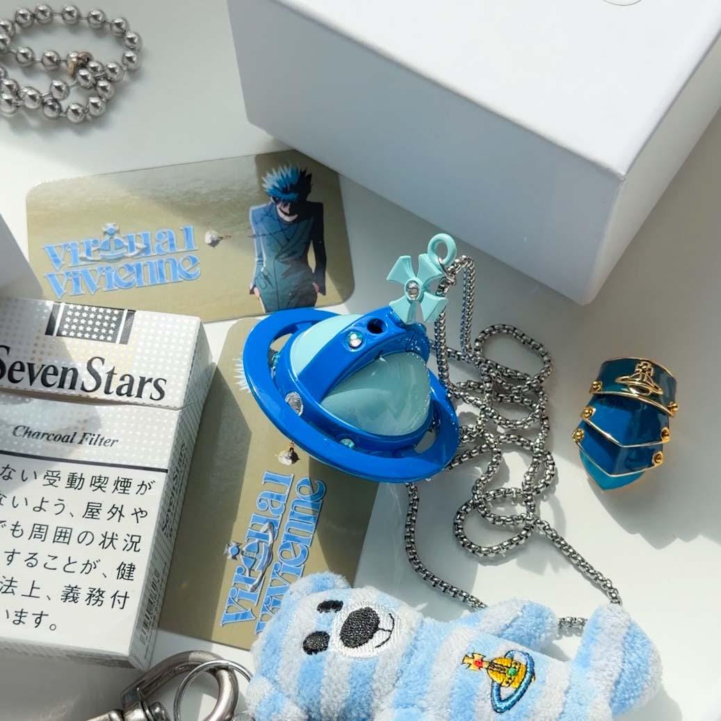 NANA Orb Lighter Necklace Blue - Etsy
