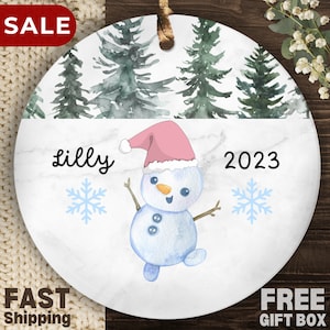 Custom Christmas Ornament for Boys, Personalized Child Christmas Ornament 2023 Custom Kids Gift Newborn Ornament Holiday Gift Baby