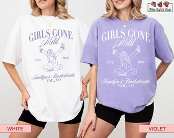 Girls Gone Mild Bachelorette Shirt Spa Weekend Bachelorette Slumber Party Shirts Cozy Bachelorette Pajama Shirts Girls Night In Girls Trip