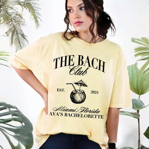 Custom Bach Club Bachelorette Party Shirt: Beach Social Club