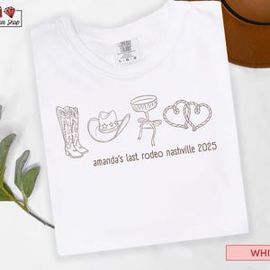 My Last Rodeo Bachelorette Shirt: Western Cowgirl Party Tee