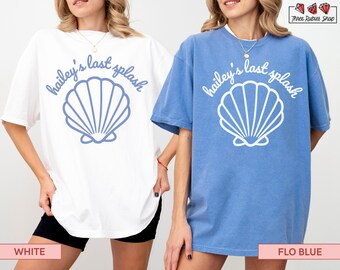 Last Splash Shirt, Muschel Shirt, Meerjungfrau Bachelorette Shirt, Benutzerdefinierte Strand Bachelorette, Küsten Bachelorette Party, Bachelorette Kreuzfahrt