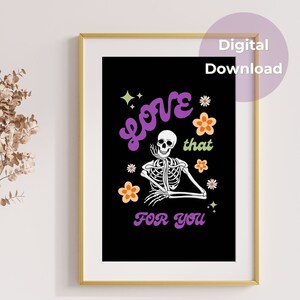 Halloween Wall Art, Halloween Decor, Skeleton Wall Art, Skeleton Decor, Wall Art, Home Decor, Wall Decor