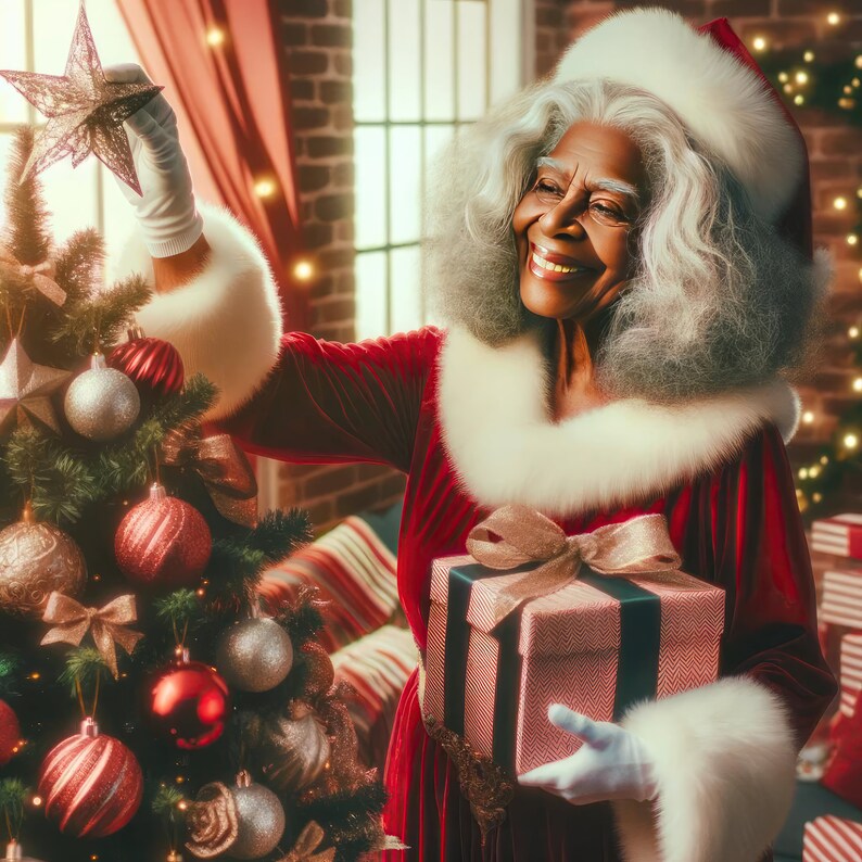 Fascinating African American Mrs Claus Photos