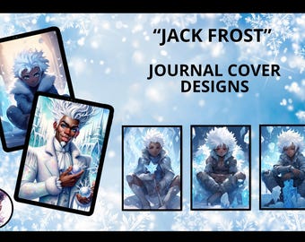 Jack Frost Digital Art | Exclusive Limited Edition Hi-Res Journal Cover Designs | Stunning Winter Fantasy Art | Personal & Commercial Use