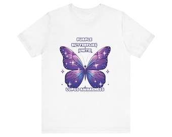 Lupus Awareness T-Shirt, Unisex Short Sleeve Tee, Lupus Support Shirt, Lupus Warrior Gift, Lupus Advocate Apparel, Lupus Ribbon Tee
