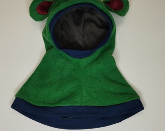 Balaclava hat for kids funny hat autumn  winter accessories hat with ears fleece and merino hat