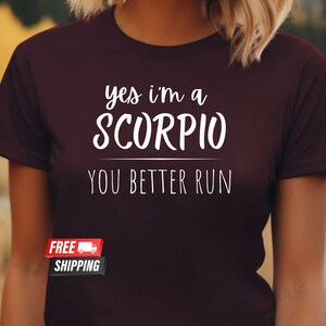 Funny Scorpio Shirt: Zodiac Sign Gift, Astrology Horoscope Tee