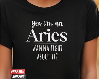 Funny Aries T-Shirt: Zodiac Horoscope Birthday Gift
