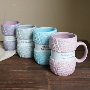 Knitting / Crochet Wool Textured Funny Mugs zdjęcie 6