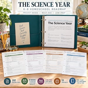 Homeschool Science Curriculum, K-8 36-Week Multi-Age Digital Download
