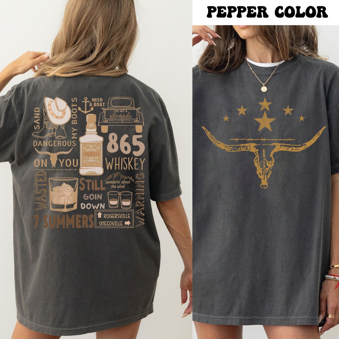 Bullhead Shirt, Country Shirts, 865, Whiskey Glasses Shirt, Westerns