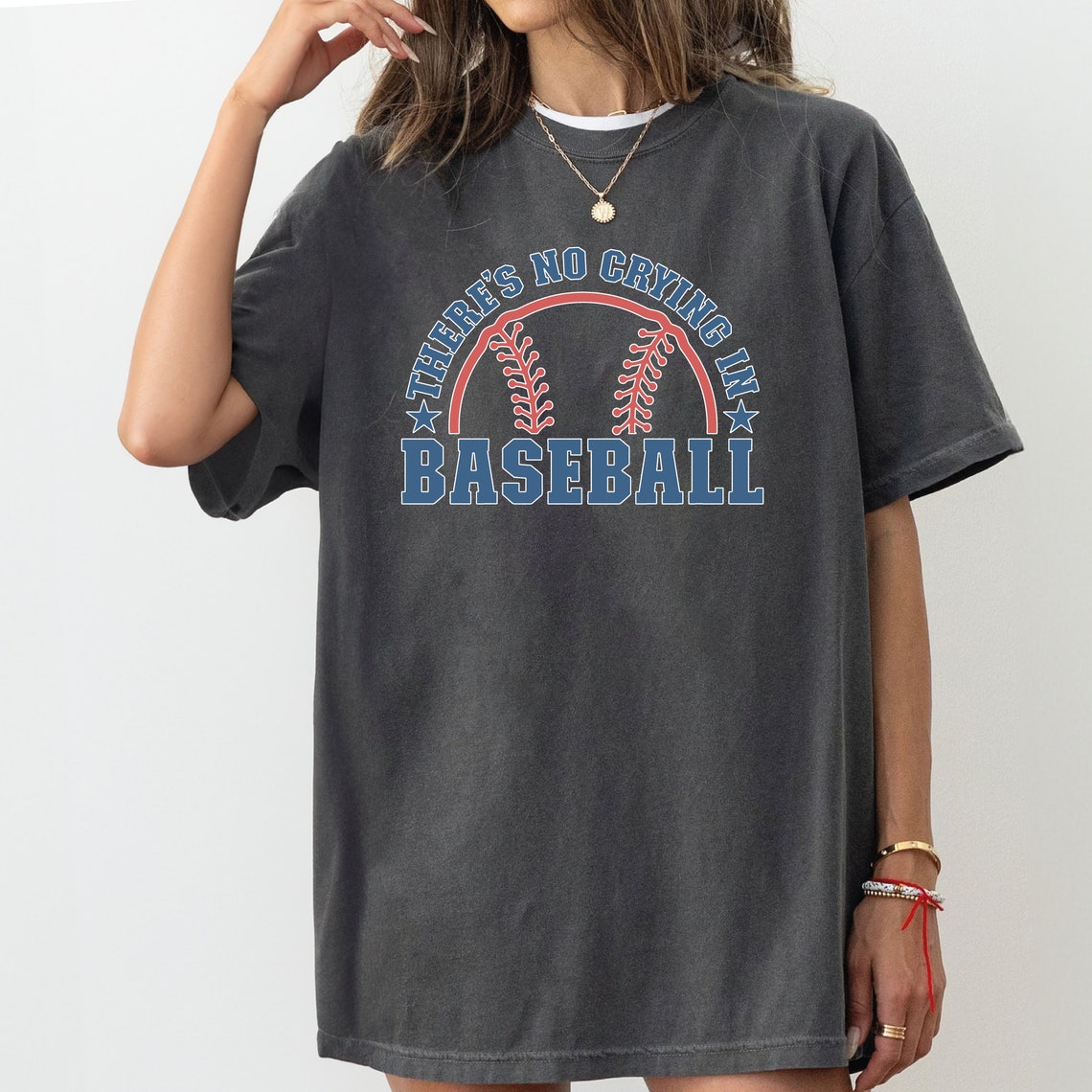 Vintage Baseball Fan T-Shirt – 'There Is No Crying In Baseball' Unisex Shirt For Women & Men - View #9