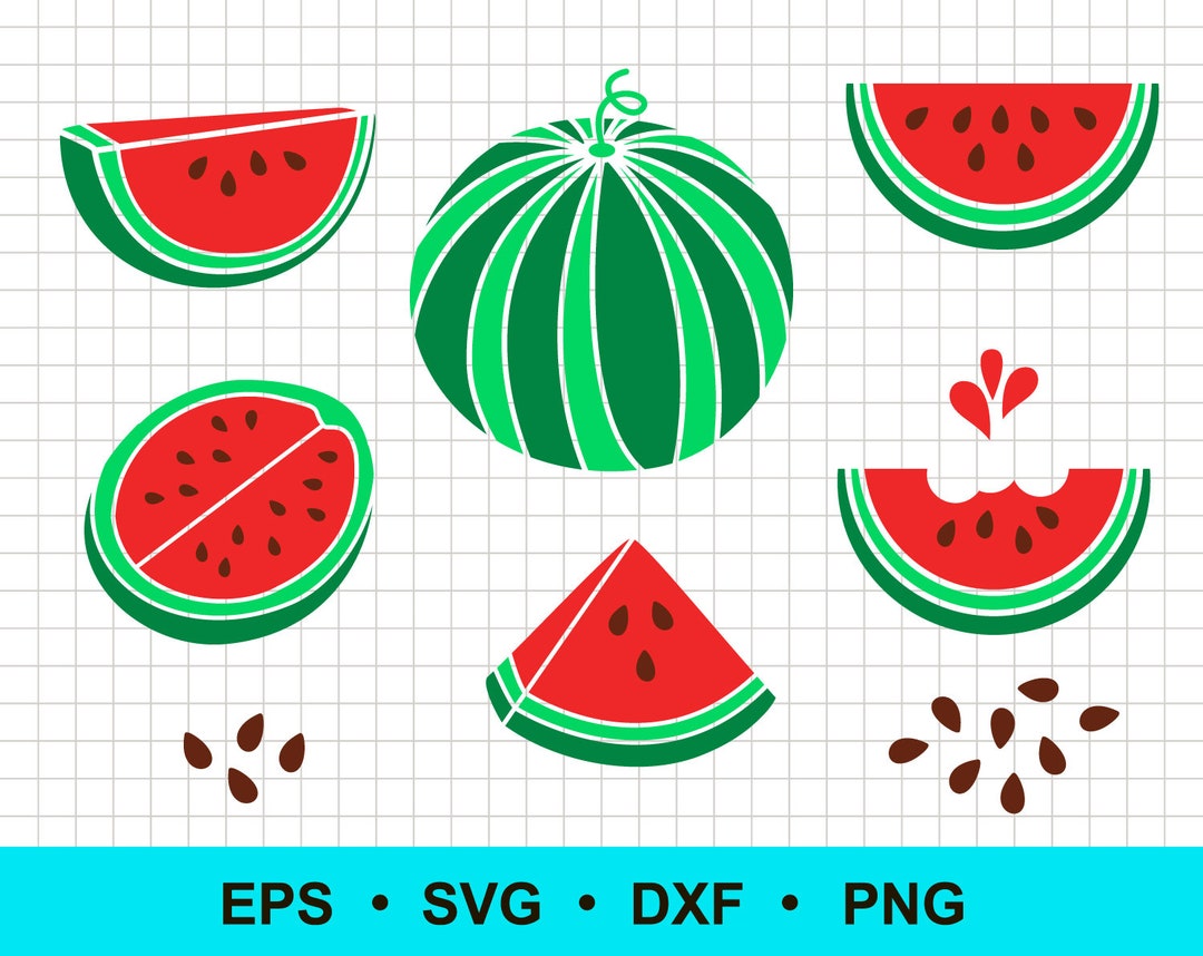 Exploding Watermelon Svg Colorful Watermelon SVG DXF PNG Eps Files - Layered Designs for Crafts ...