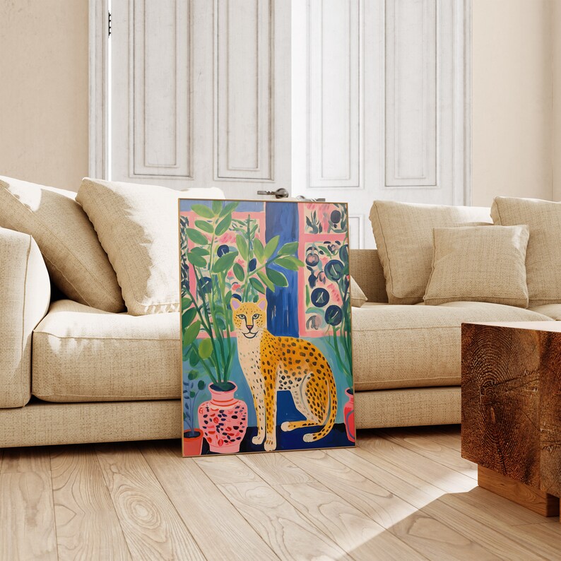 Perfect for girly maximalist apartments, this large wall poster brings trendy home design to life. Will brighten up any space from cute bedroom designs to mid century modern living rooms and vintage kitchens and will be a great addition to any home.