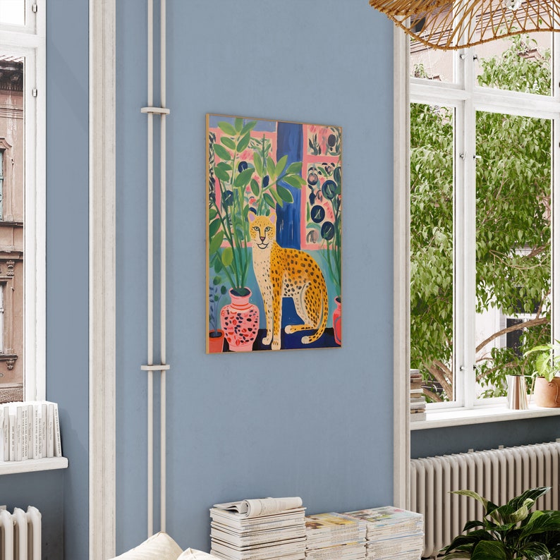 Perfect for girly maximalist apartments, this large wall poster brings trendy home design to life. Will brighten up any space from cute bedroom designs to mid century modern living rooms and vintage kitchens and will be a great addition to any home.