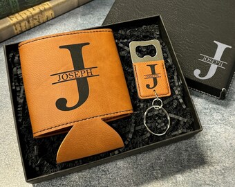Personalized Can Cooler with Bottle Opener, Groomsmen Proposal, Groomsman Gift Ideas