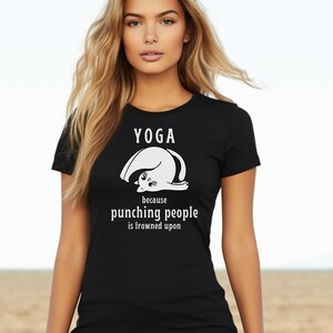 Women&#39;s Tshirt, Yoga Tshirt, Yoga Cute Tshirt, Yoga Lover Gift, Women&#39;s Shirt, Yoga Bear Shirt, Workout Shirt, Women&#39;s Tee, Yoga Funny Tee