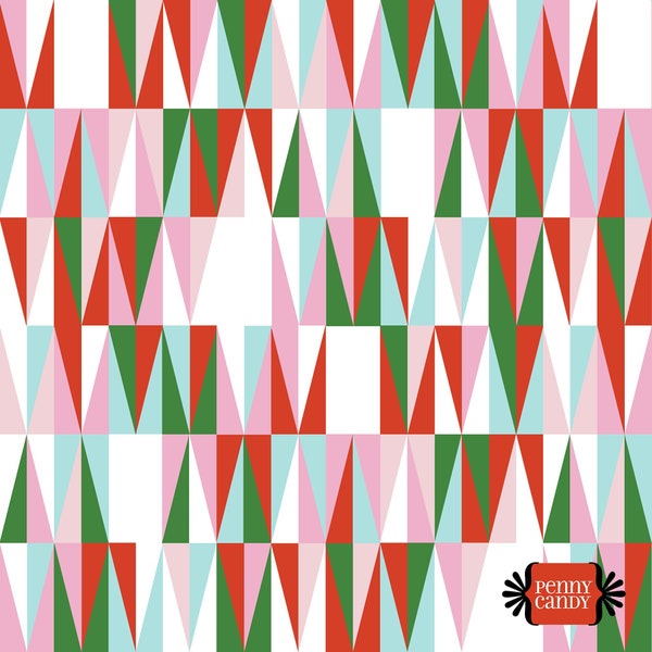 CHRISTMAS Midcentury Geometric Digital SEAMLESS Repeat PATTERN for Commercial or Personal Use