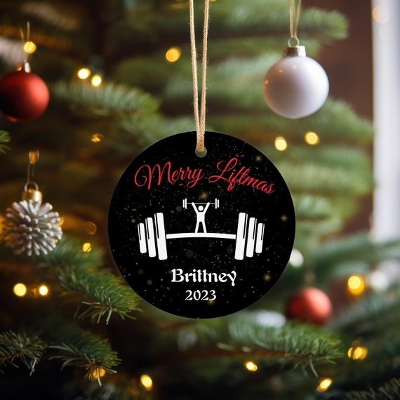  Personalized Weight Lifting Ornaments 2023 for