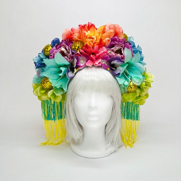 Rainbow Headdress - Etsy