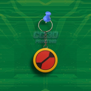 Megaman Navi Emblem Keychain | Megaman Battle Network Keychain | 3D Printed Keychain Charm Gift