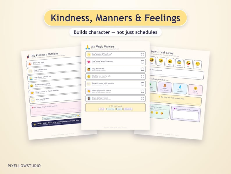 Kids Daily Planner 2026, Routine Chart, Habit Tracker, Kids Aactivities ...