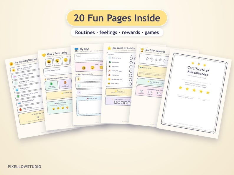 Kids Daily Planner 2026, Routine Chart, Habit Tracker, Kids Aactivities ...