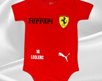 Ferrari F1 Baby Bodygrow Formula one Ferrari Baby Bodysuit Formula One Baby Clothes Ferrari F1  Baby gift