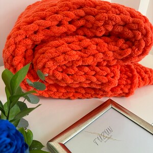 Alize Puffy Blanket | Chunky knit blanket | Crochet blanket | Handmade blanket |Chenille blanket | knit blanket | Alize Puffy Runner Blanlet