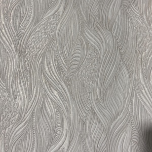 Embossed Wave Pattern Wallpaper – Modern Metallic Textured Wall Covering