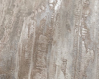 Metallic Faux Distressed Textured Wallcovering - Blush, Creme, Gold Farbe