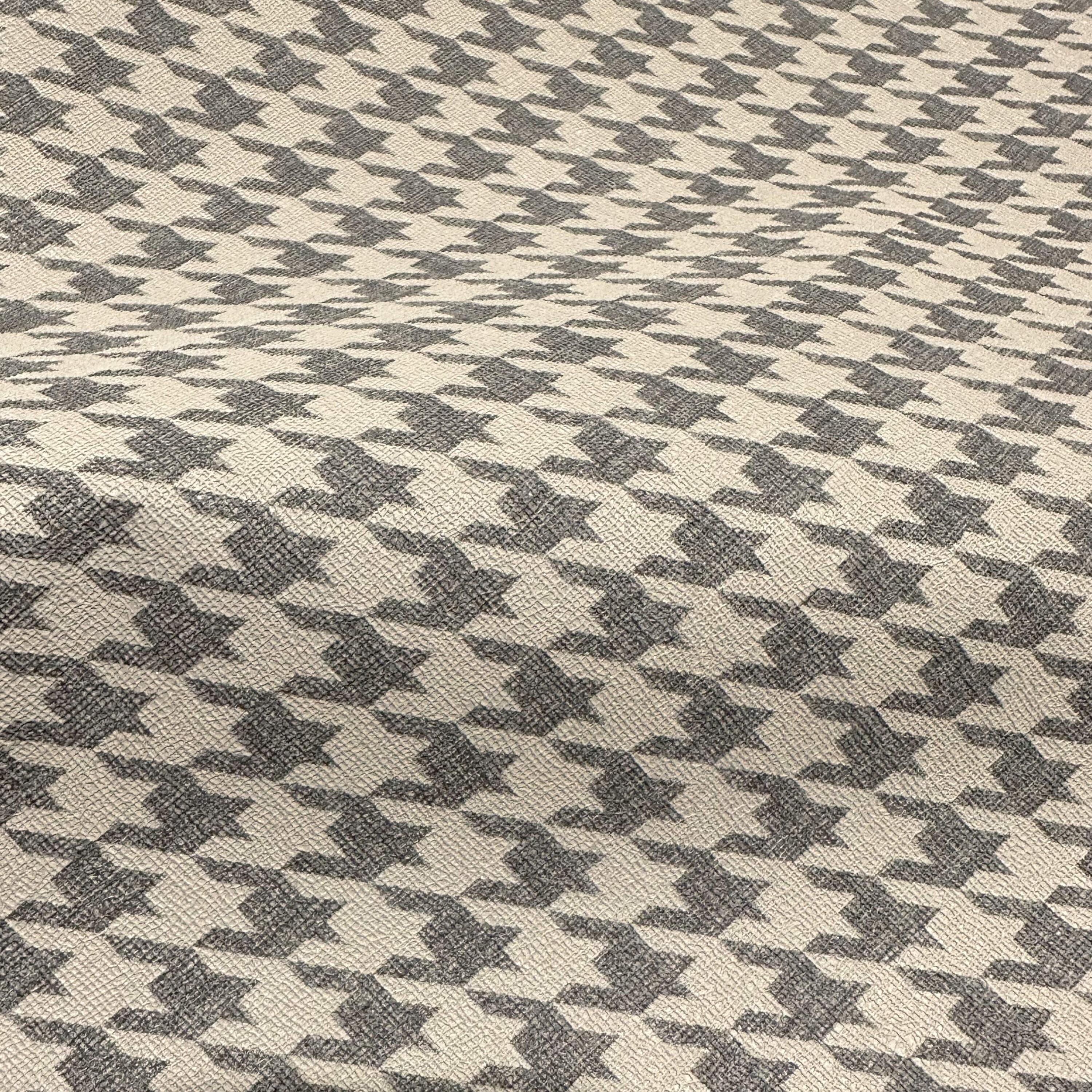 Brown Geometric Houndstooth 3D Textured Wallpaper
