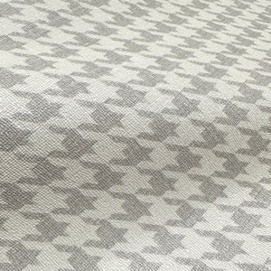 Graue geometrische Hahnentritt-Tapete, 3D-strukturierte Wandverkleidung